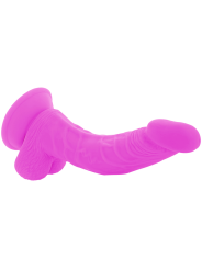 DIVERSIA DILDO REALISTICO FLEXIBLE CON VIBRACION LILA 215 CM O 45 CM