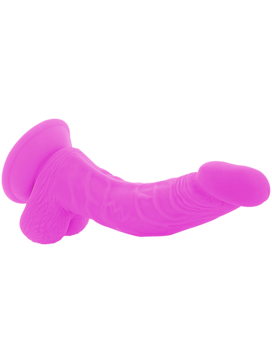 DIVERSIA DILDO REALISTICO FLEXIBLE CON VIBRACION LILA 215 CM O 45 CM