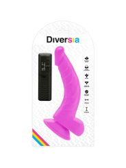 DIVERSIA DILDO REALISTICO FLEXIBLE CON VIBRACION LILA 215 CM O 45 CM