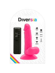 DIVERSIA DILDO REALISTICO FLEXIBLE CON VIBRACION ROSA 17 CM O 33 CM