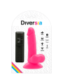 DIVERSIA DILDO REALISTICO FLEXIBLE CON VIBRACION ROSA 17 CM O 33 CM