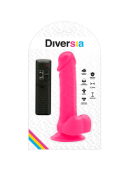 DIVERSIA DILDO REALISTICO FLEXIBLE CON VIBRACION ROSA 205 CM O 42 CM