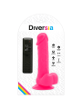 DIVERSIA DILDO REALISTICO FLEXIBLE CON VIBRACION ROSA 205 CM O 42 CM