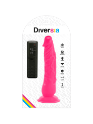 DIVERSIA DILDO REALISTICO FLEXIBLE CON VIBRACION ROSA 21 CM O 49 CM