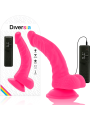 DIVERSIA DILDO REALISTICO FLEXIBLE CON VIBRACION ROSA 215 CM O 45 CM