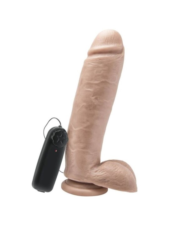 GET REAL DILDO 255 CM CON TESTICULOS VIBRADOR NATURAL