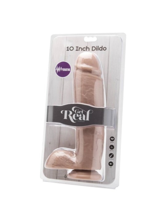 GET REAL DILDO 255 CM CON TESTICULOS VIBRADOR NATURAL