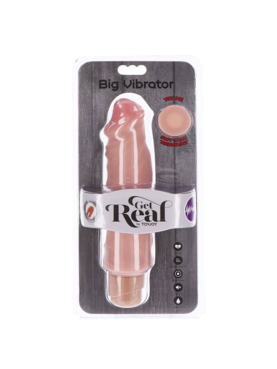 GET REAL DUAL DENSITY BIG VIBRADOR 205 CM NATURAL