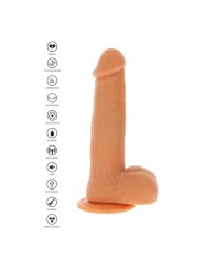 GET REAL DILDO VIBRADOR CON BOLAS GIRATORIAS NATURAL