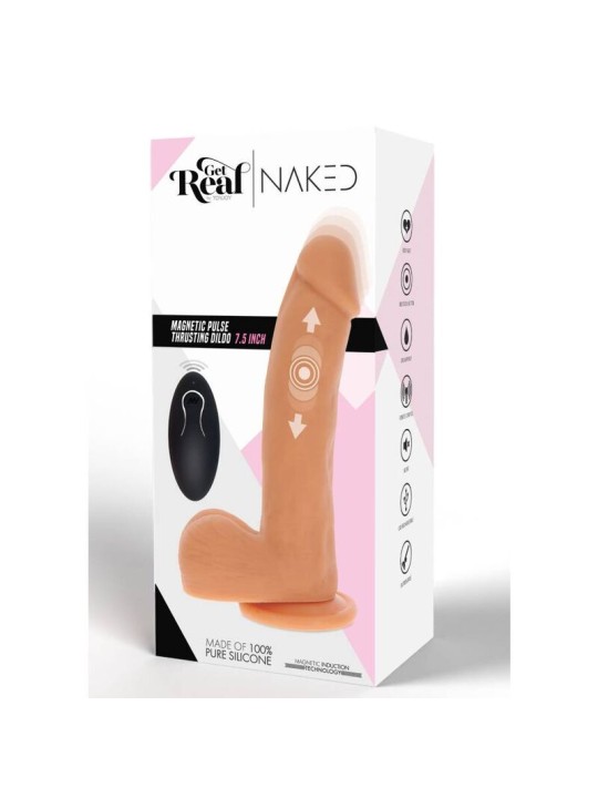 GET REAL DILDO EMPUJE MAGNETICO PULSANTE NATURAL