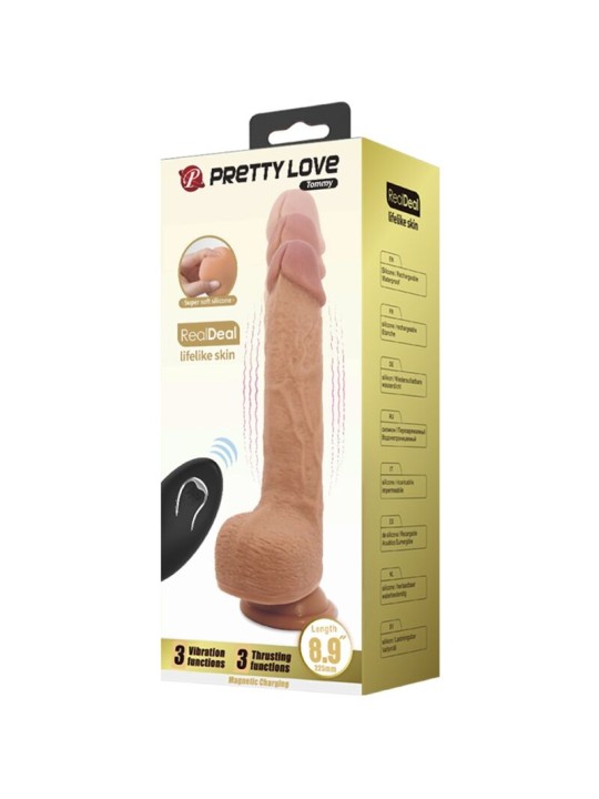 PRETTY LOVE TOMMY DILDO REALISTA VIBRADOR 225 CM