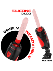 JAMYJOB PYSTON BASE MASTURBADOR AUTOMATICO CON DILDO CONTROL REMOTO