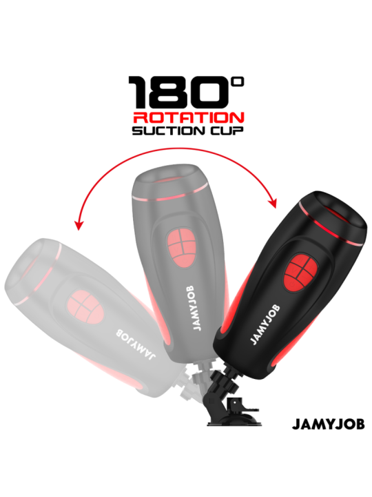 JAMYJOB PYSTON BASE MASTURBADOR AUTOMATICO CON DILDO CONTROL REMOTO