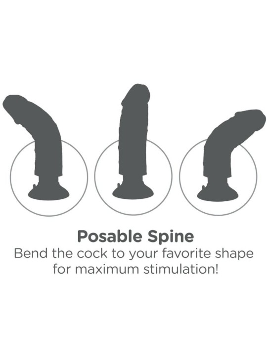 KING COCK DILDO VIBRADOR 1524 CM NATURAL