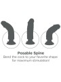 KING COCK DILDO VIBRADOR MARRON 1524 CM