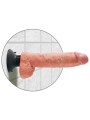 KING COCK DILDO VIBRADOR CON TESTICULOS 255 CM COLOR NATURAL
