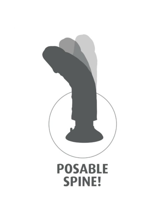 KING COCK DILDO VIBRADOR CON TESTICULOS 255 CM COLOR MARRON