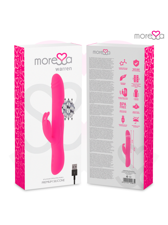 MORESSA WARREN IMPULSOR OSCILANTE Y POTENTE VIBRACION PREMIUM SILICONA RECARGABLE