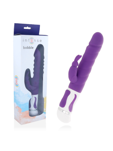 INTENSE BOBBLE VIBRADOR ROTADOR SILICONA LILA
