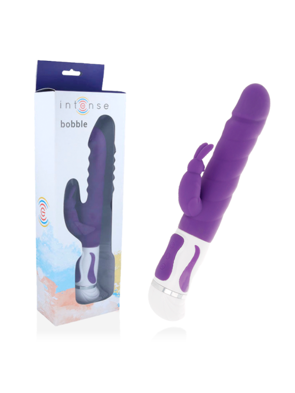 INTENSE BOBBLE VIBRADOR ROTADOR SILICONA LILA