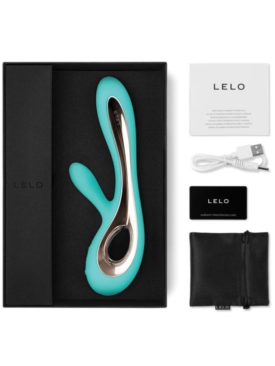 LELO SORAYA 2 VIBRADOR RABBIT VERDE AGUA