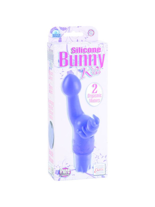 CALEXOTICS SILICONE CONEJITO VIBRADOR KISS LILA
