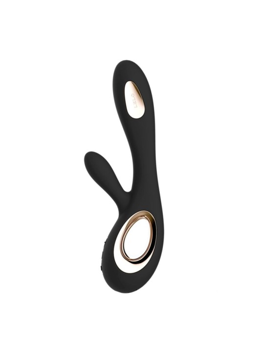LELO SORAYA WAVE VIBRADOR RABBIT NEGRO