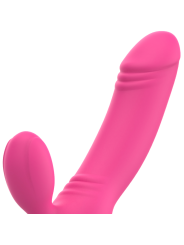 OHMAMA BIX VIBRADOR DOBLE ESTIMULACION XMAS EDITION ROSA