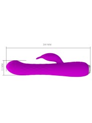 PRETTY LOVE MOLLY VIBRADOR CON ROTACION RECARGABLE