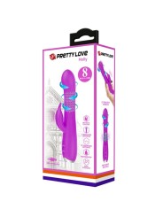 PRETTY LOVE MOLLY VIBRADOR CON ROTACION RECARGABLE