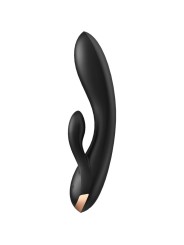 SATISFYER DOUBLE FLEX VIBRADOR APP BLANCO