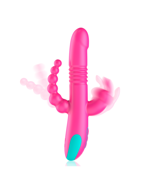 HAPPY LOKY DONALD TRIPLE ESTIMULACION ANAL PUNTO G CLITORIS COMPATIBLE CON WATCHME WIRELESS TECHNOLOGY