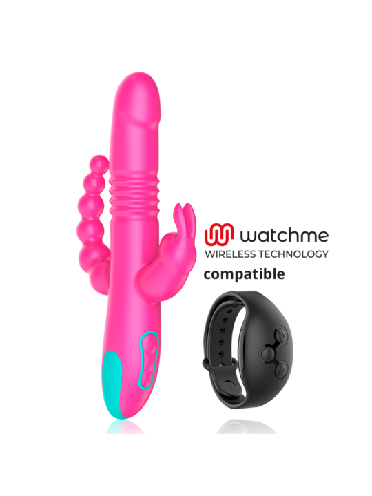 HAPPY LOKY DONALD TRIPLE ESTIMULACION ANAL PUNTO G CLITORIS COMPATIBLE CON WATCHME WIRELESS TECHNOLOGY