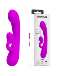 PRETTY LOVE SINCERE VIBRADOR Y ONDAS ESTIMULADORAS DE CLITORIS SILICONA MORADO
