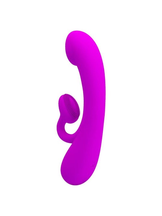 PRETTY LOVE SINCERE VIBRADOR Y ONDAS ESTIMULADORAS DE CLITORIS SILICONA MORADO