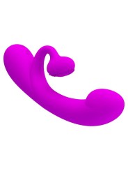 PRETTY LOVE SINCERE VIBRADOR Y ONDAS ESTIMULADORAS DE CLITORIS SILICONA MORADO