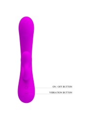 PRETTY LOVE SINCERE VIBRADOR Y ONDAS ESTIMULADORAS DE CLITORIS SILICONA MORADO
