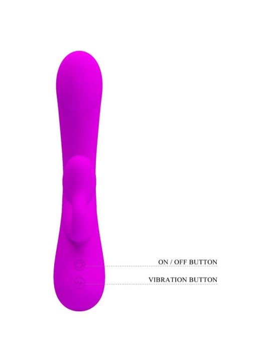 PRETTY LOVE SINCERE VIBRADOR Y ONDAS ESTIMULADORAS DE CLITORIS SILICONA MORADO