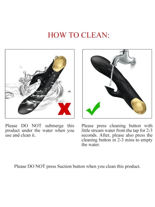 PRETTY LOVE VIBRADOR DE LUJO BANADO EN ORO RECARGABLE NEGRO