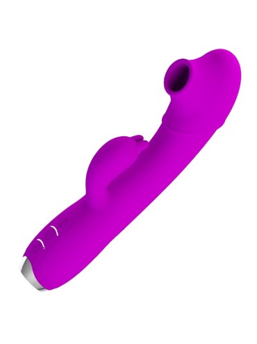 PRETTY LOVE REGINA VIBRADOR ONDAS ESTIMULADORAS RECARGABLE MORADO