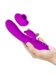 PRETTY LOVE REGINA VIBRADOR ONDAS ESTIMULADORAS RECARGABLE MORADO