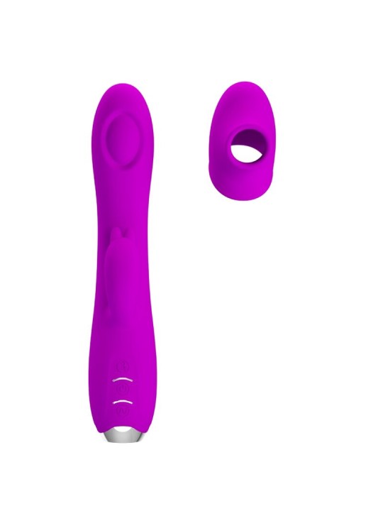 PRETTY LOVE REGINA VIBRADOR ONDAS ESTIMULADORAS RECARGABLE MORADO