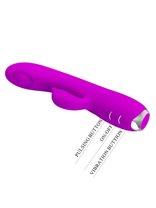 PRETTY LOVE REGINA VIBRADOR ONDAS ESTIMULADORAS RECARGABLE MORADO
