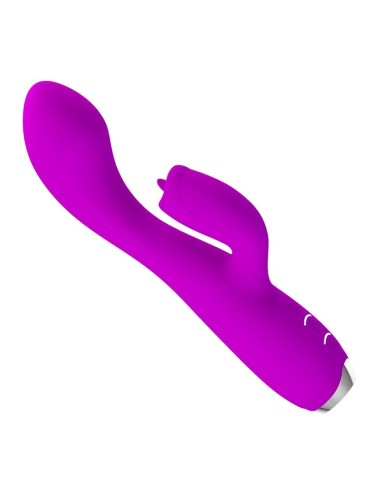 PRETTY LOVE GLORIA VIBRADOR CONEJO RECARGABLE IMPERMEABLE MORADO