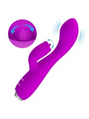 PRETTY LOVE GLORIA VIBRADOR CONEJO RECARGABLE IMPERMEABLE MORADO