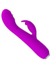 PRETTY LOVE RACHEL VIBRADOR RECARGABLE CON ONDAS ESTIMULADORAS MORADO