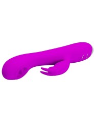 PRETTY LOVE RACHEL VIBRADOR RECARGABLE CON ONDAS ESTIMULADORAS MORADO