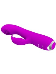 PRETTY LOVE RACHEL VIBRADOR RECARGABLE CON ONDAS ESTIMULADORAS MORADO