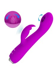 PRETTY LOVE RACHEL VIBRADOR RECARGABLE CON ONDAS ESTIMULADORAS MORADO