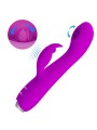 PRETTY LOVE RACHEL VIBRADOR RECARGABLE CON ONDAS ESTIMULADORAS MORADO